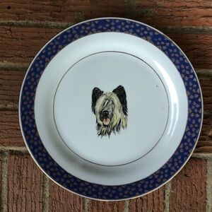 Skye Terrier Decorative Plate Wall Hanging 10 3/4”